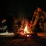 Image de feu dans ou camp ou week-end